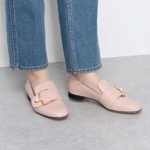 Elegant Pink Loafers cream/beige mix